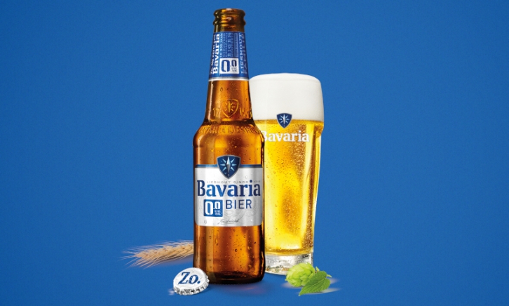 Bavaria 0.0% sinds 2020 flesje en glas